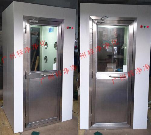 單人雙吹風(fēng)淋室安裝后正面圖  單人雙吹風(fēng)淋室安裝后正面圖